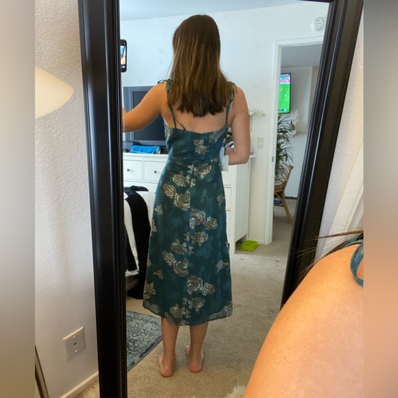 Blue floral slip dress - Picture 2 of 3